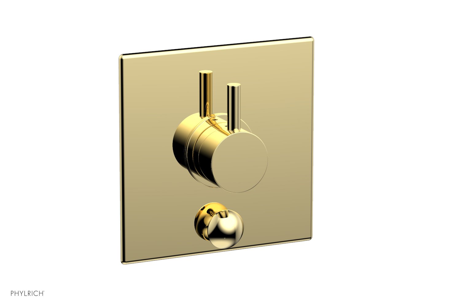 Phylrich BASIC II Pressure Balance Shower Plate with Diverter and Handle Trim Set