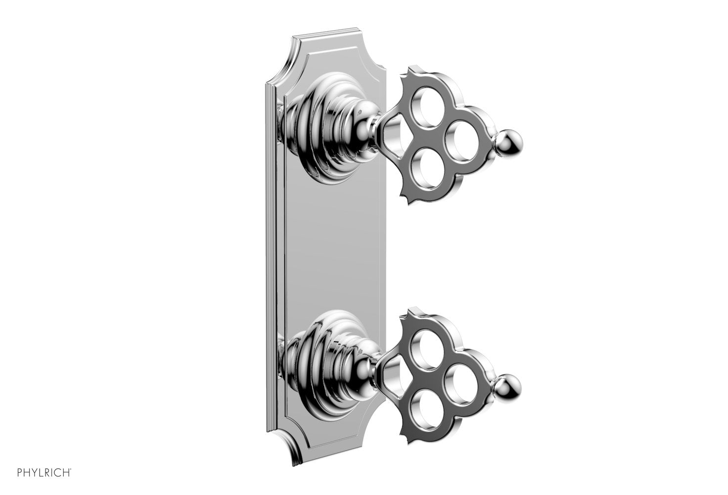 polished chrome thermostatic valve