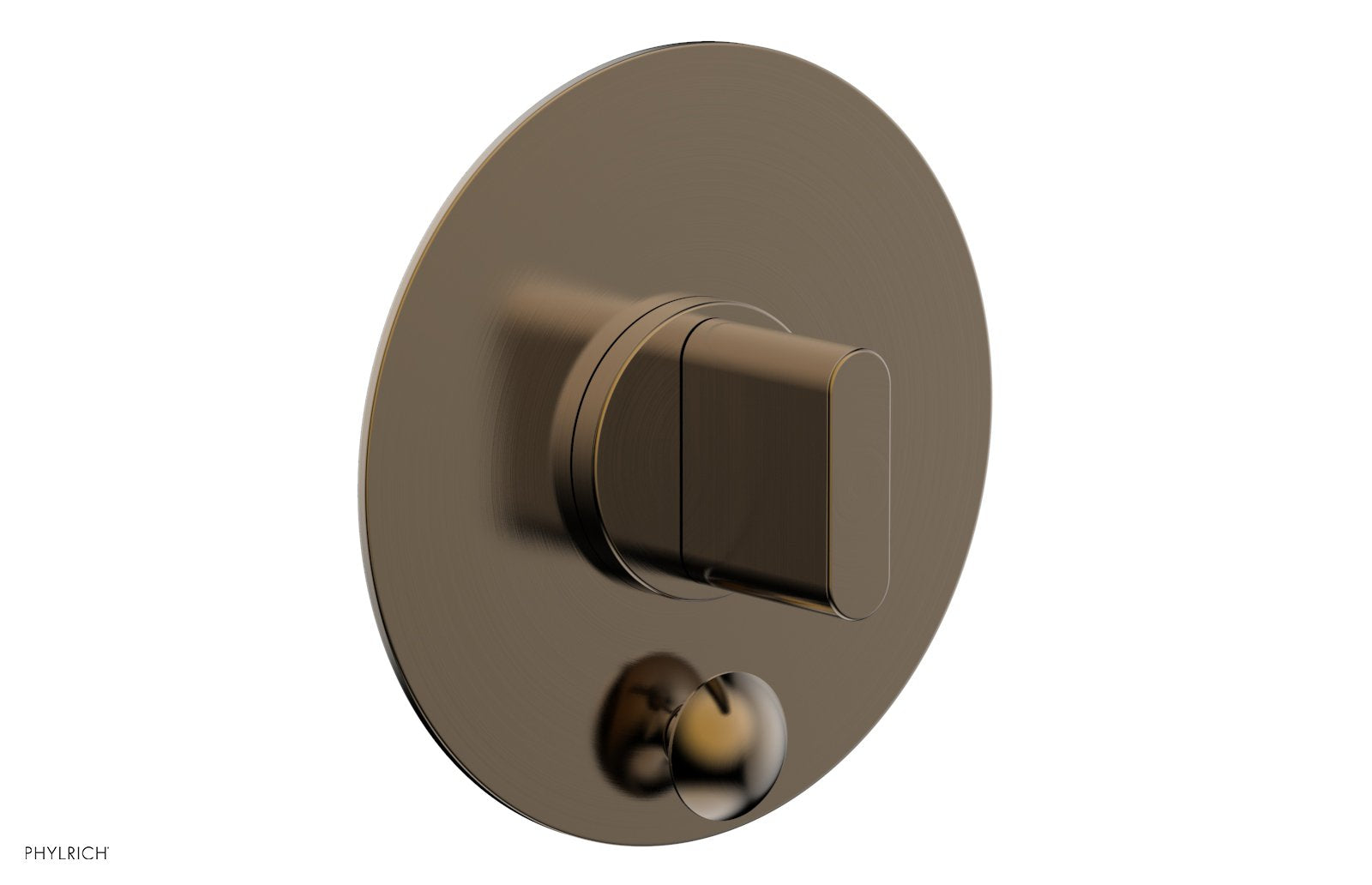Phylrich ROND Pressure Balance Shower Plate with Diverter and Handle Trim Set