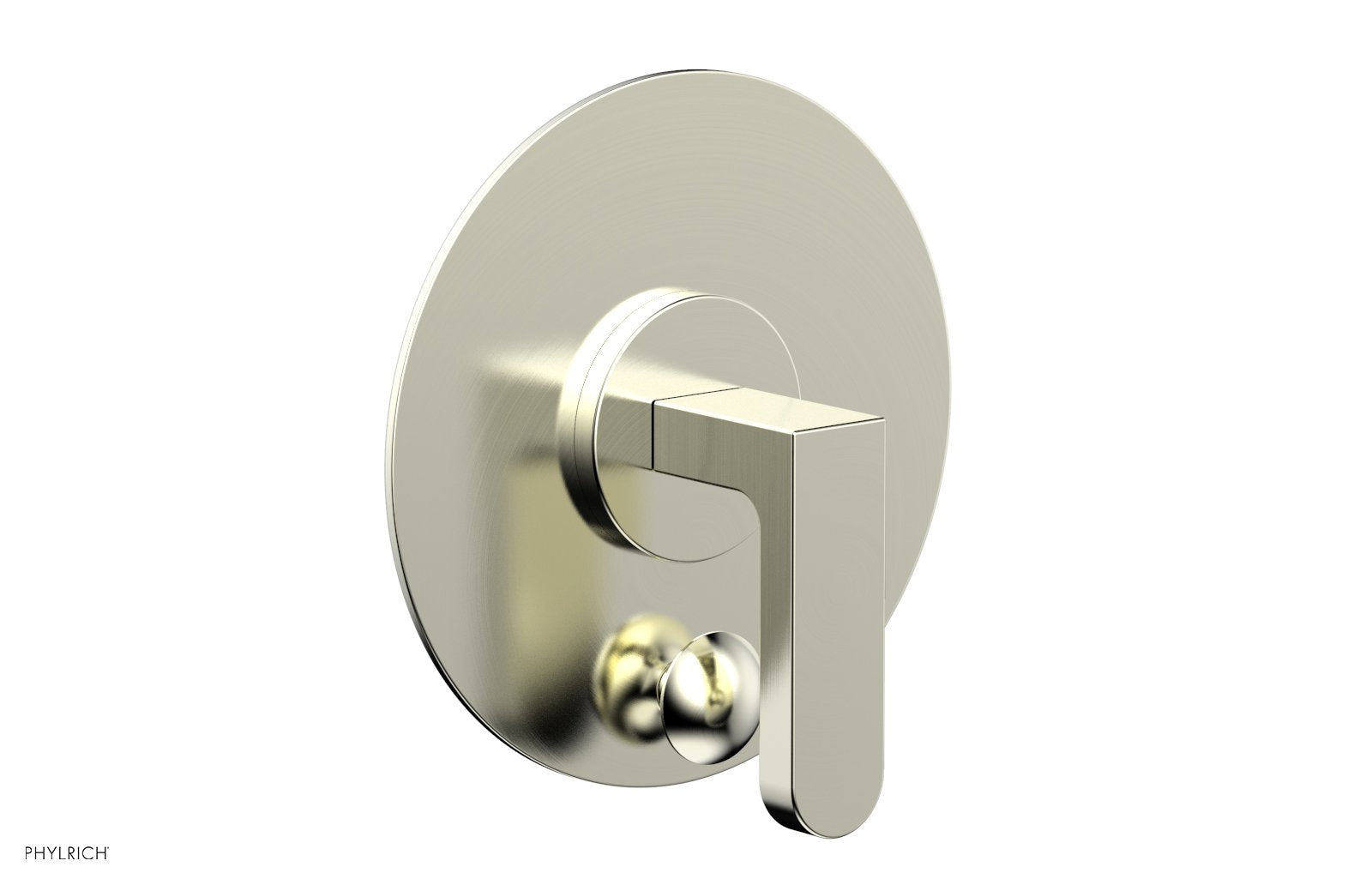 Phylrich ROND Pressure Balance Shower Plate with Diverter and Handle Trim Set