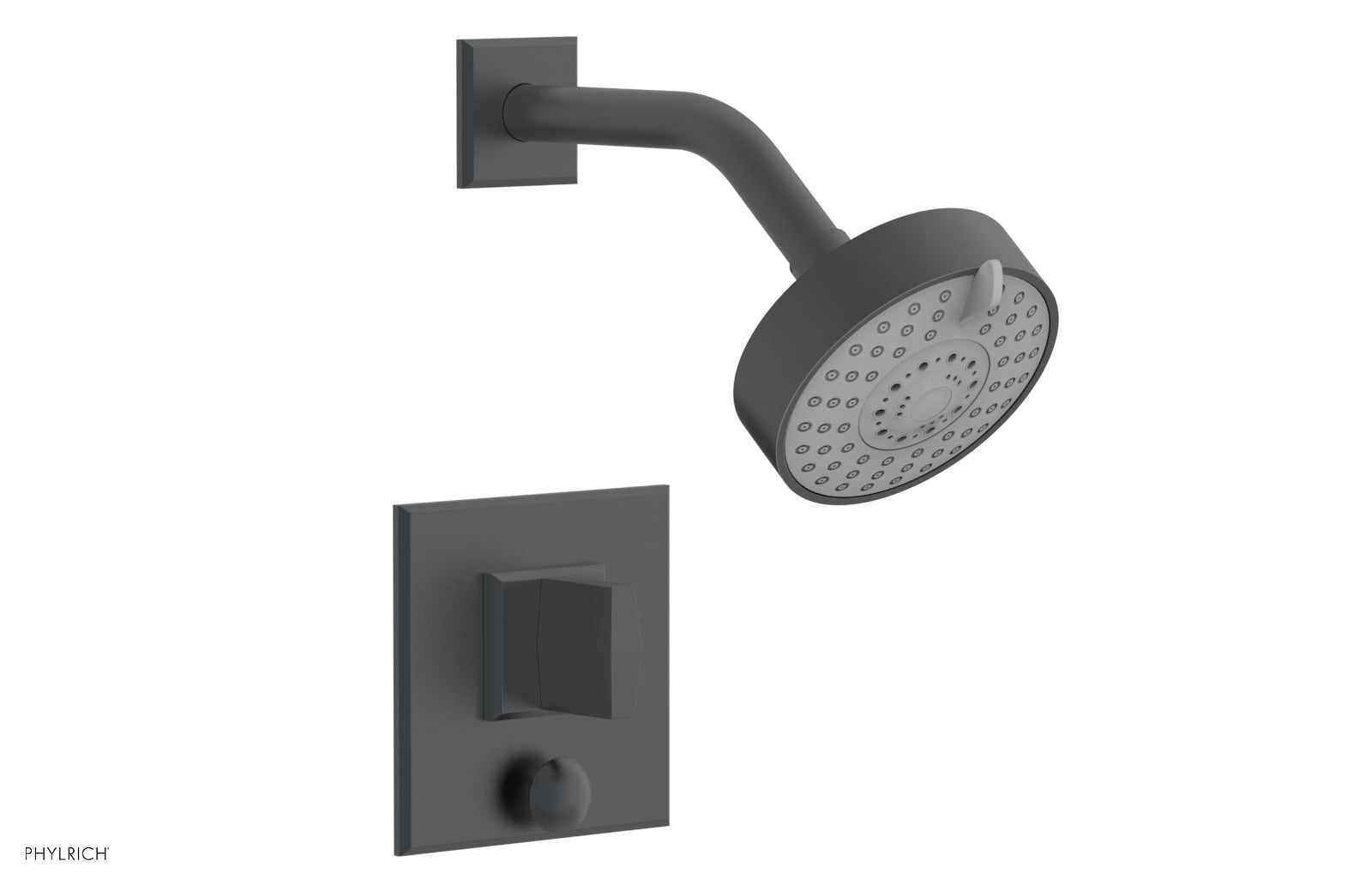 Phylrich DIAMA Pressure Balance Shower and Diverter Set (Less Spout), Blade Handle