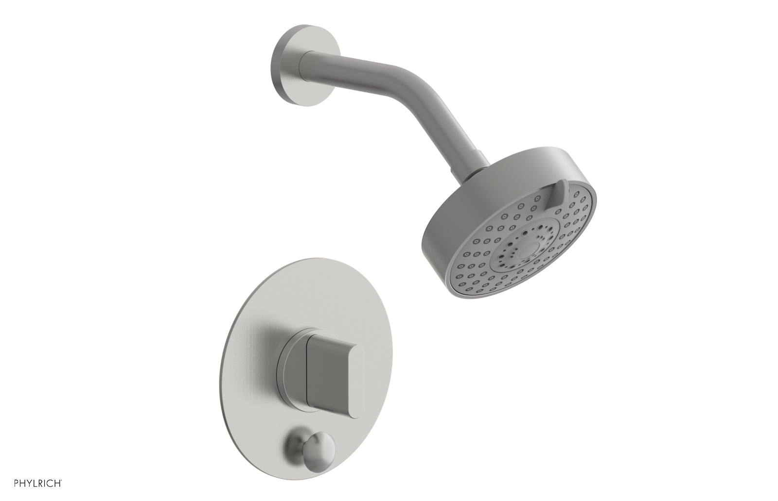 Phylrich ROND Pressure Balance Shower and Diverter Set (Less Spout), Blade Handle
