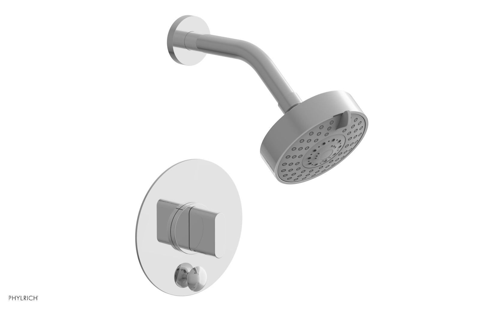 polished chrome shower set