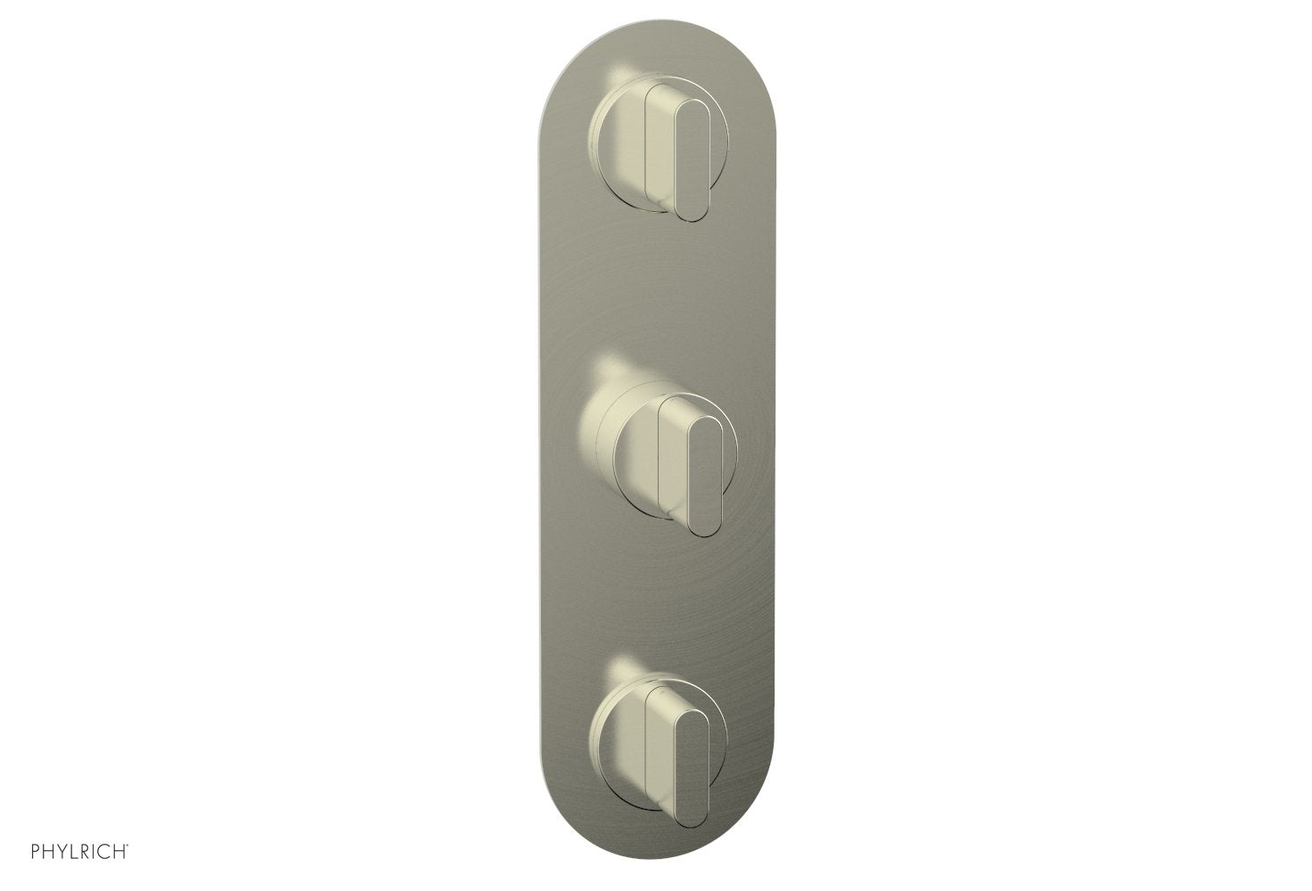 Phylrich ROND 1/2" Thermostatic Valve with Two Volume Control, Blade Handles