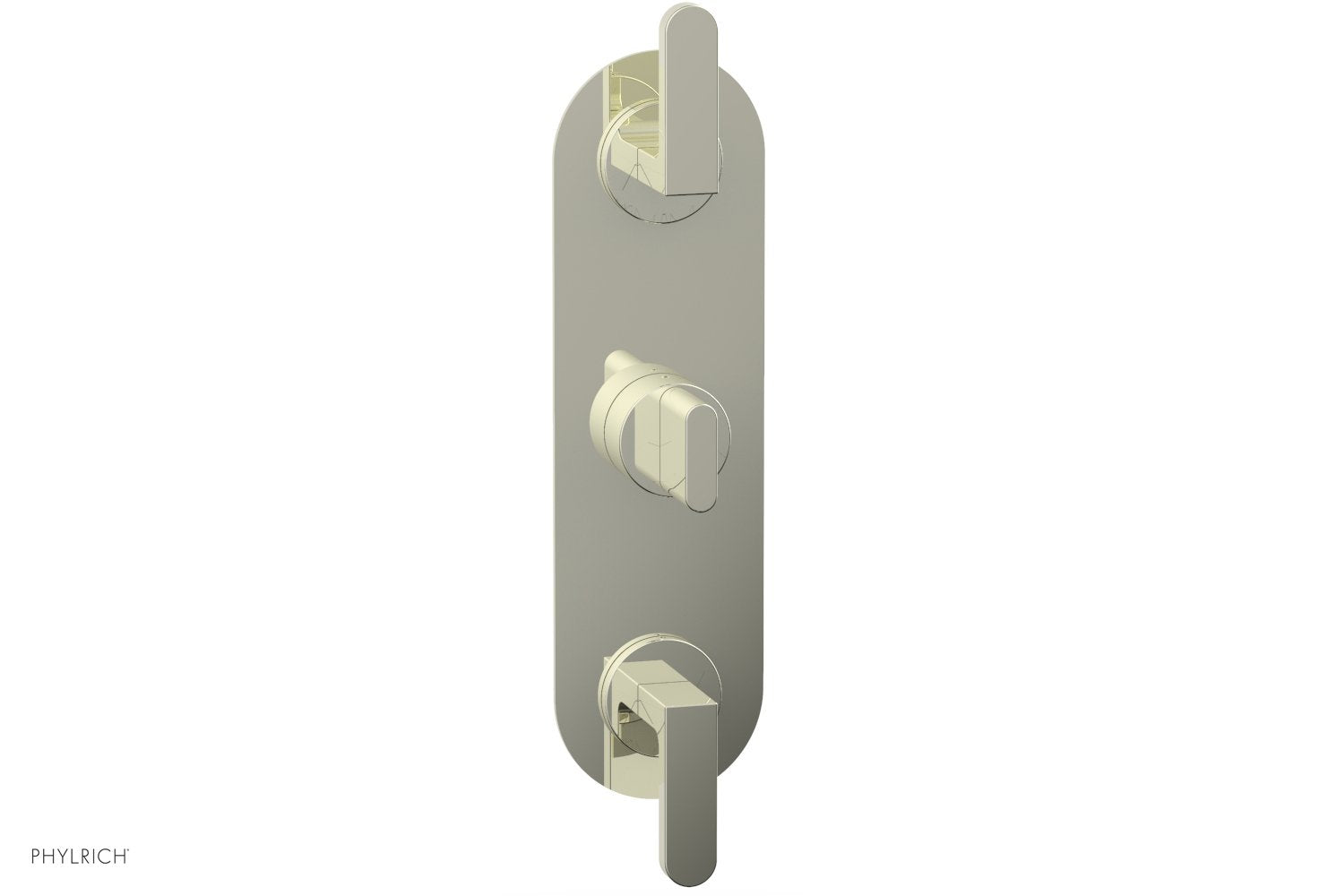 Phylrich ROND 1/2" Thermostatic Valve with Two Volume Control, Lever Handles