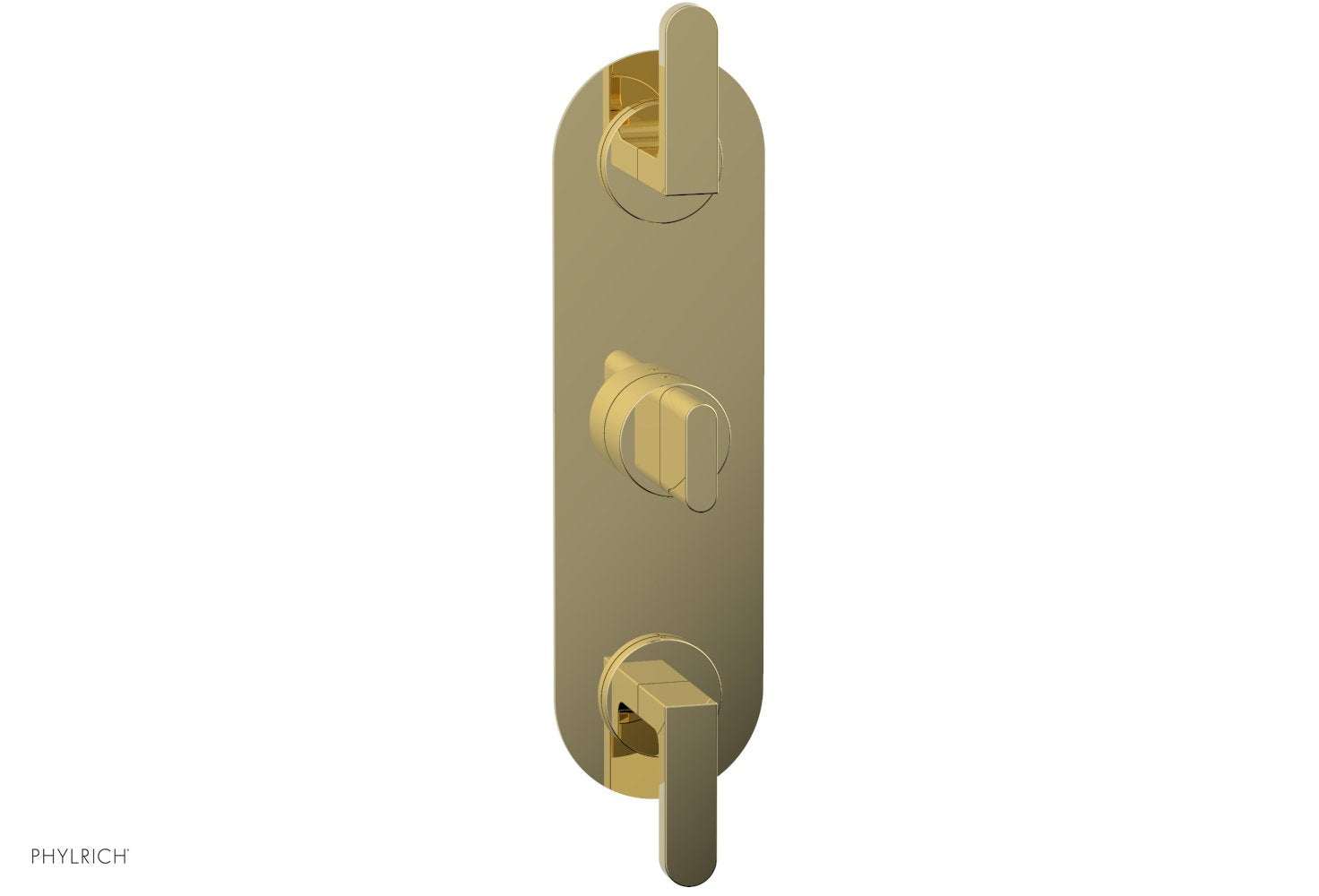 Phylrich ROND 3/4" Thermostatic Valve with Two Volume Control, Lever Handles