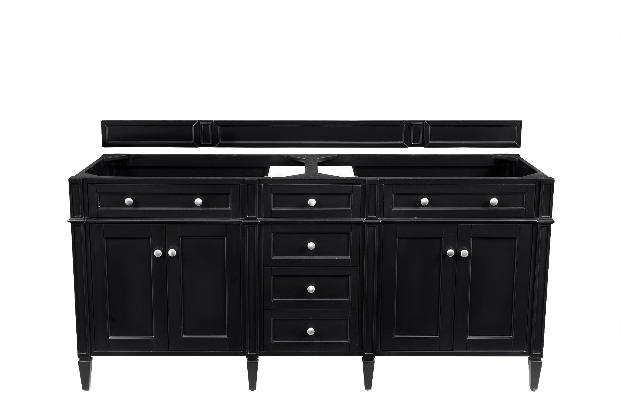 James Martin Vanities Brittany 72" Double Vanity - Black Onyx