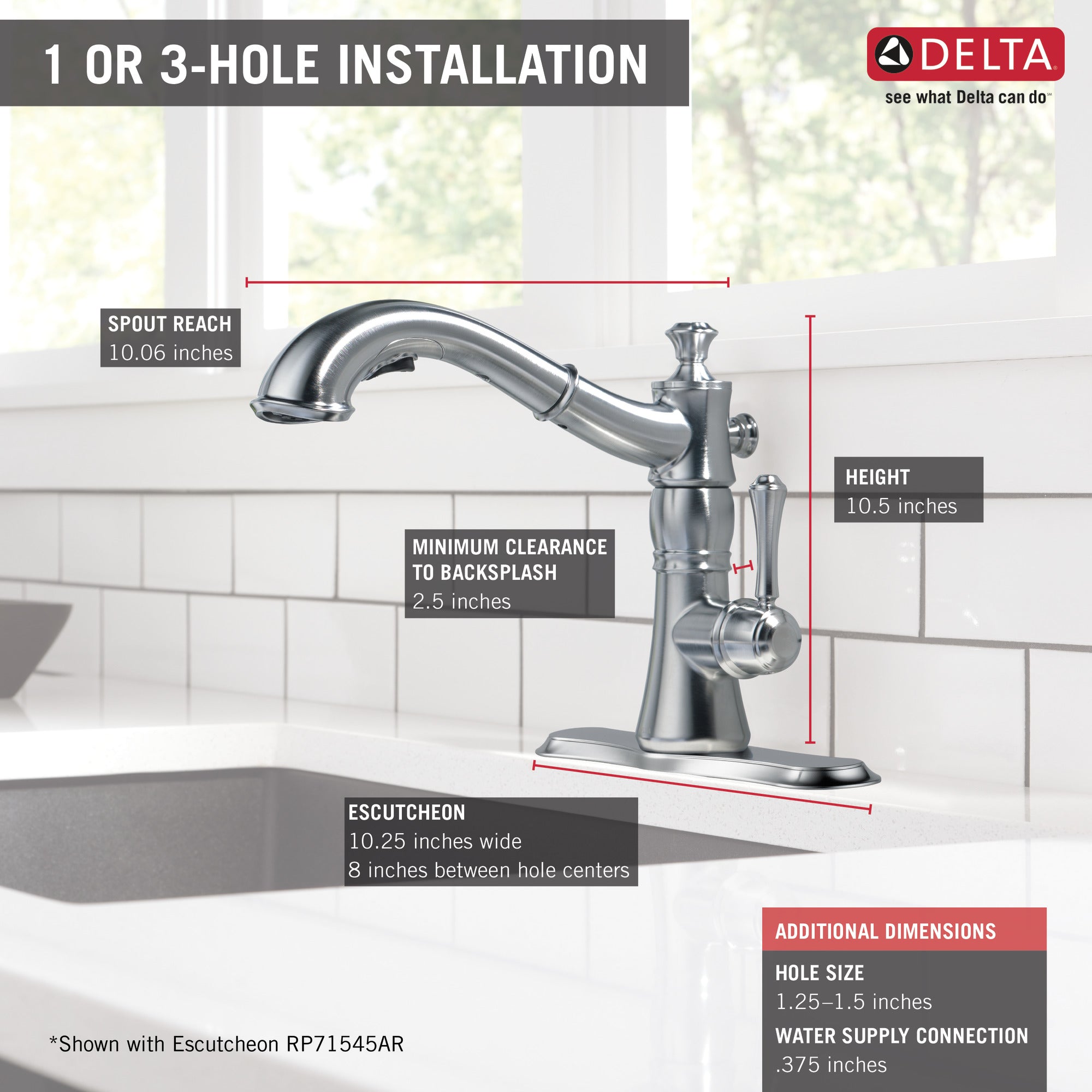 arctic stainless kitchen faucet