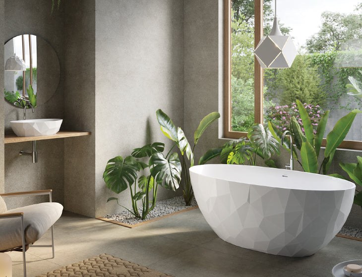 white bathtub