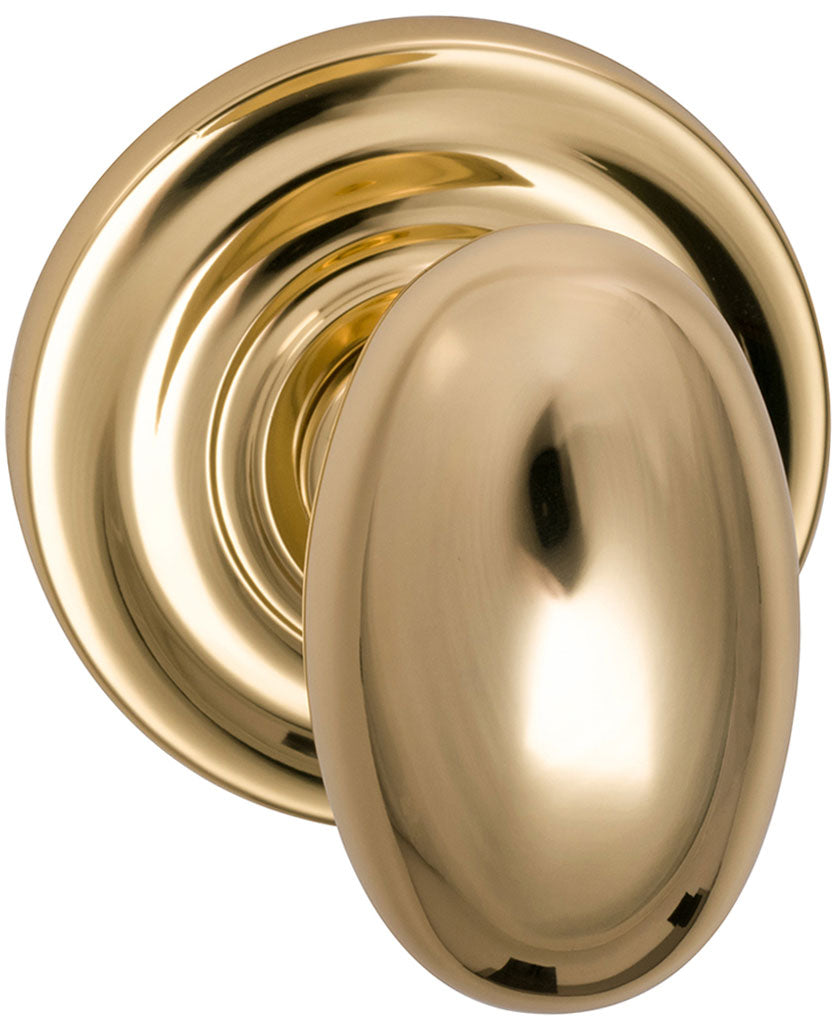 Omnia Prodigy Interior Traditional Egg-shaped Knob Latchset
