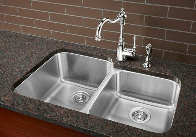 satin brushed stainless steel sink
