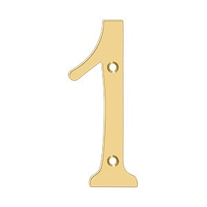 pvd polished brass numbers