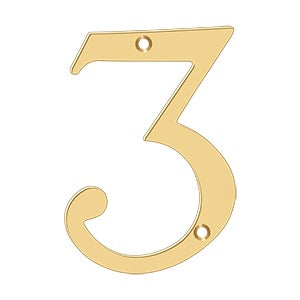 pvd polished brass numbers