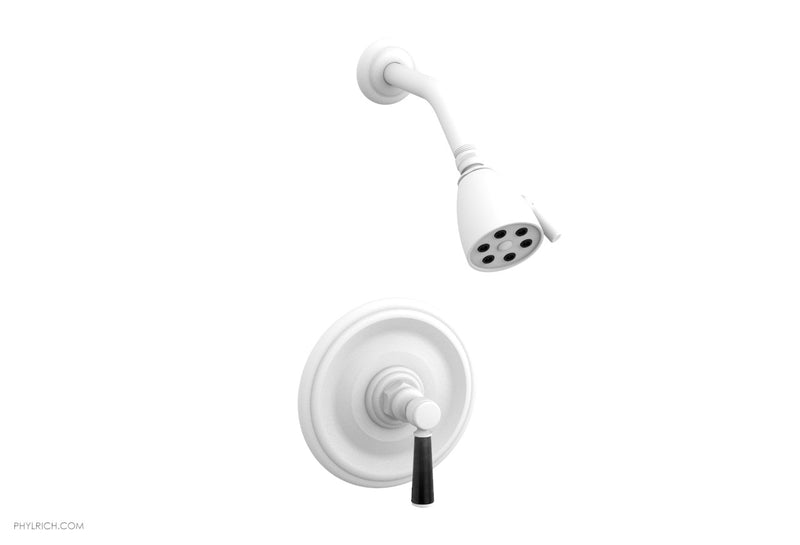 Phylrich HEX TRADITIONAL Pressure Balance Shower Set - Black Marble