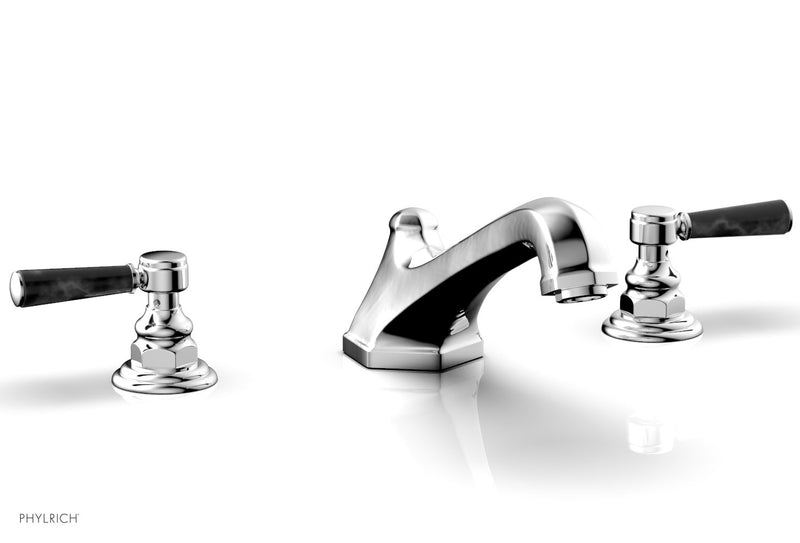 polished chrome deck tub set