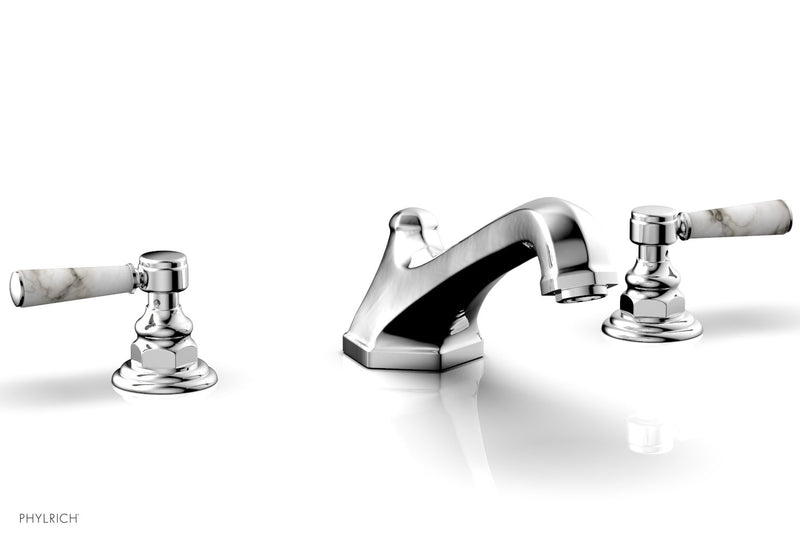 polished chrome deck tub set