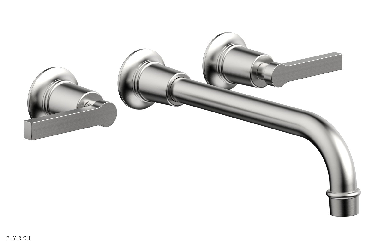 Phylrich HEX MODERN Wall Lavatory Set 10" Spout - Lever Handles