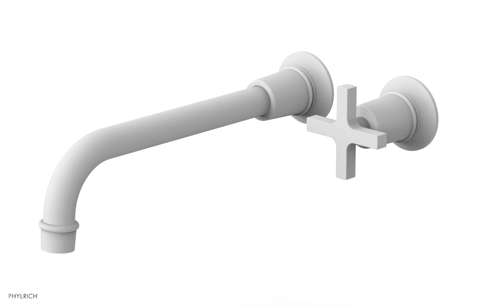 Phylrich HEX MODERN 10" Single Handle Wall Lavatory Set - Cross Handle