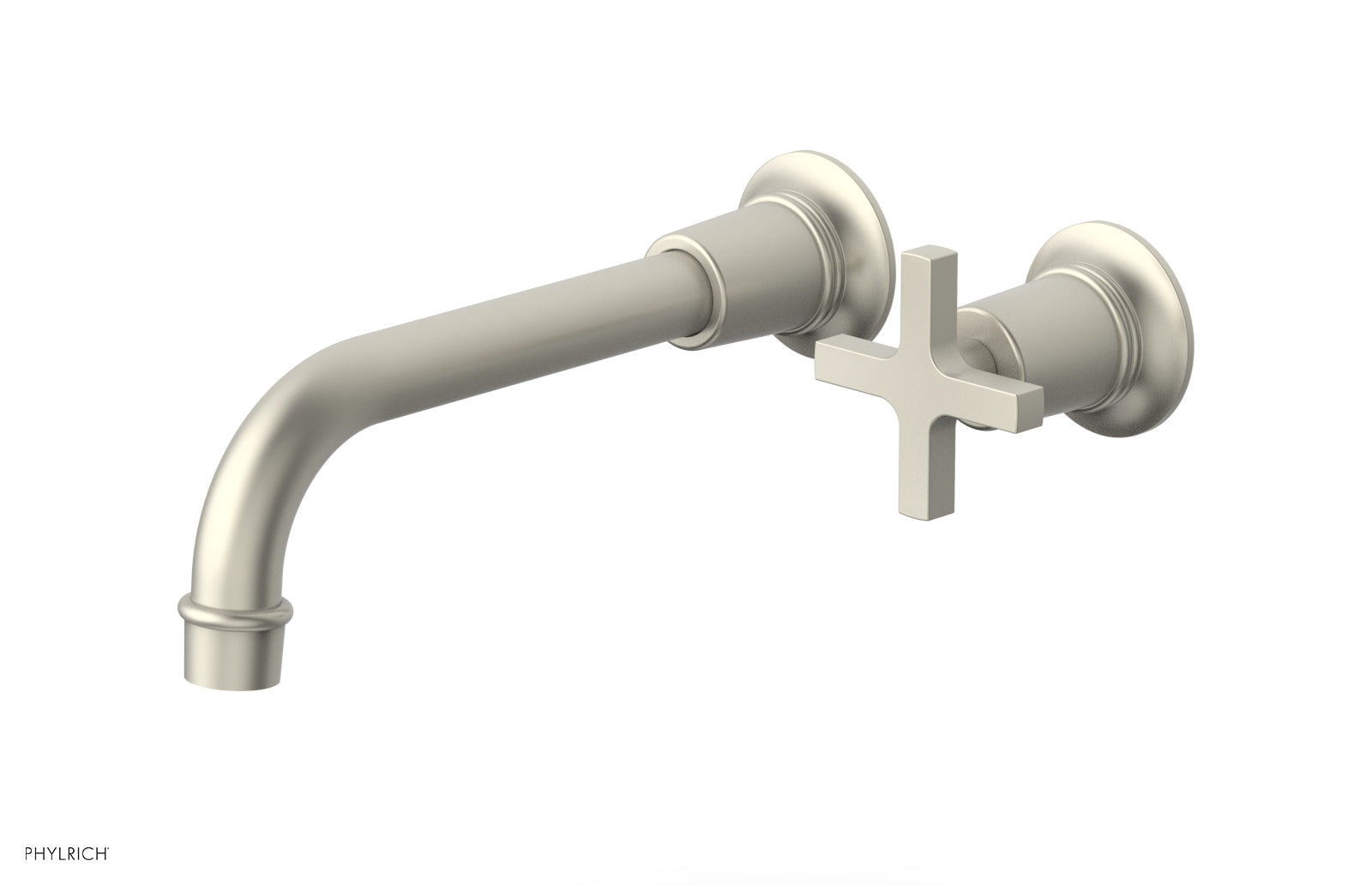 Phylrich HEX MODERN Single Handle Wall Lavatory Set - Cross Handle