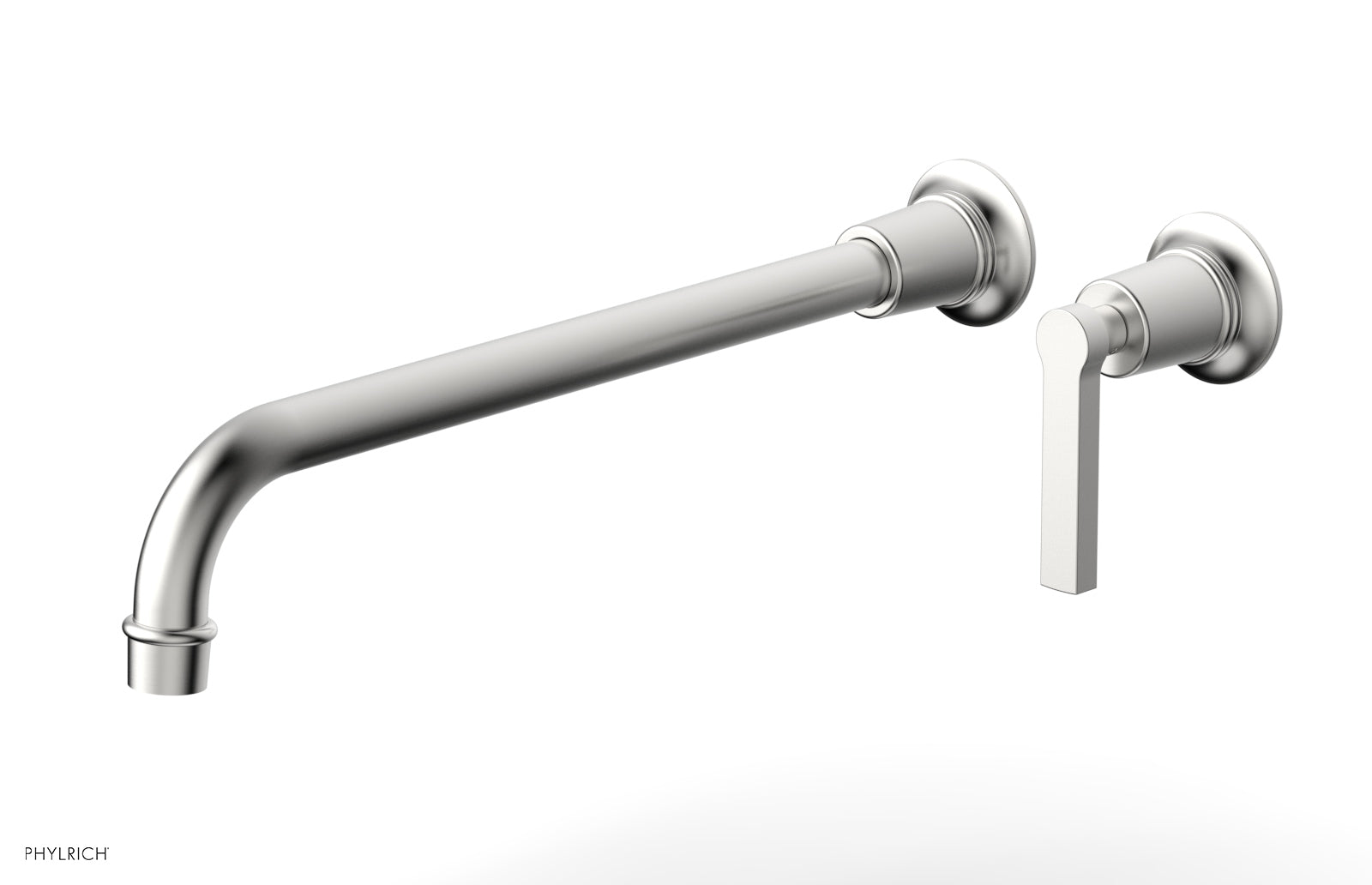 Phylrich HEX MODERN 14" Single Handle Wall Lavatory Set - Lever Handle