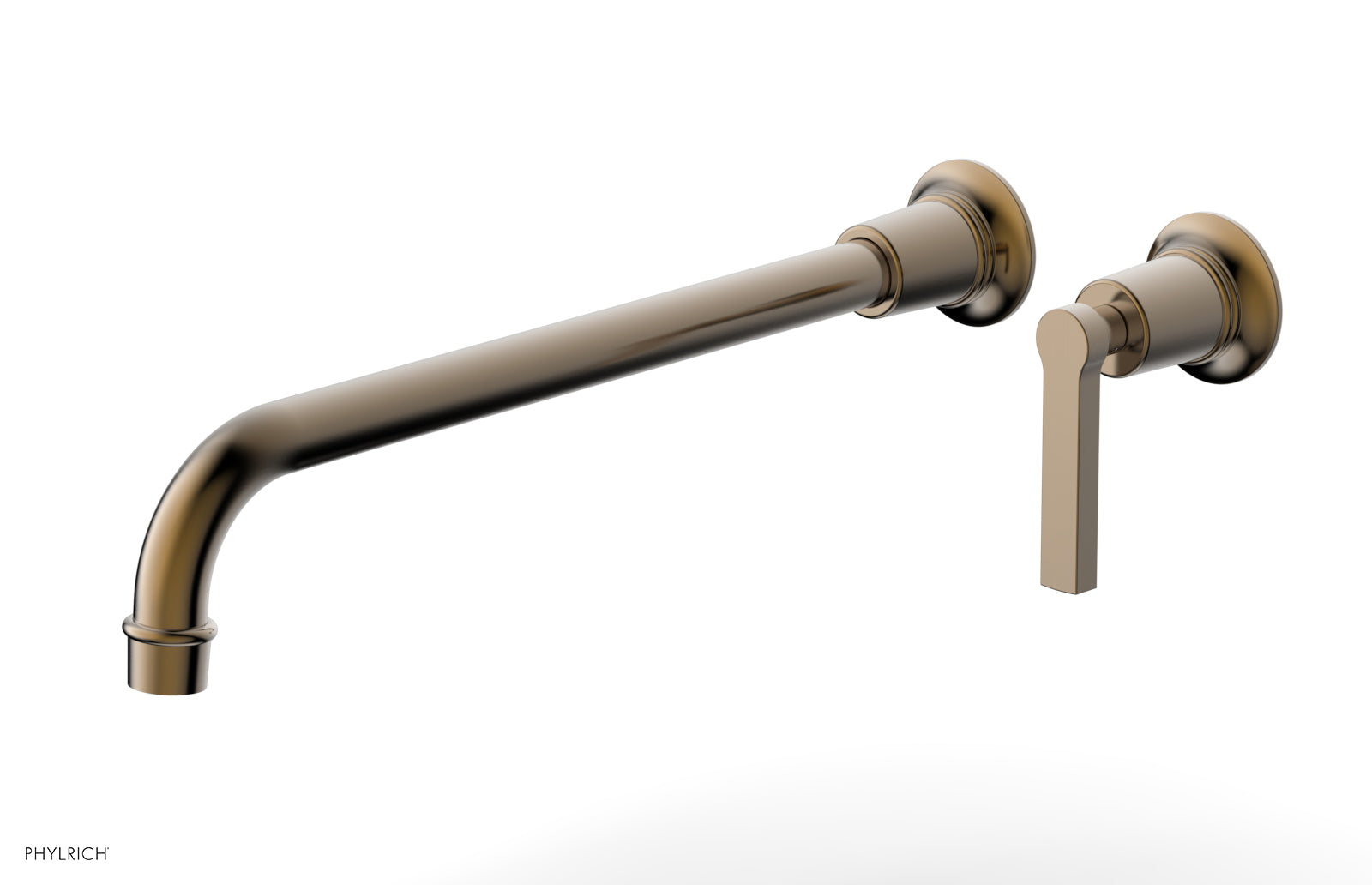 Phylrich HEX MODERN 14" Single Handle Wall Lavatory Set - Lever Handle