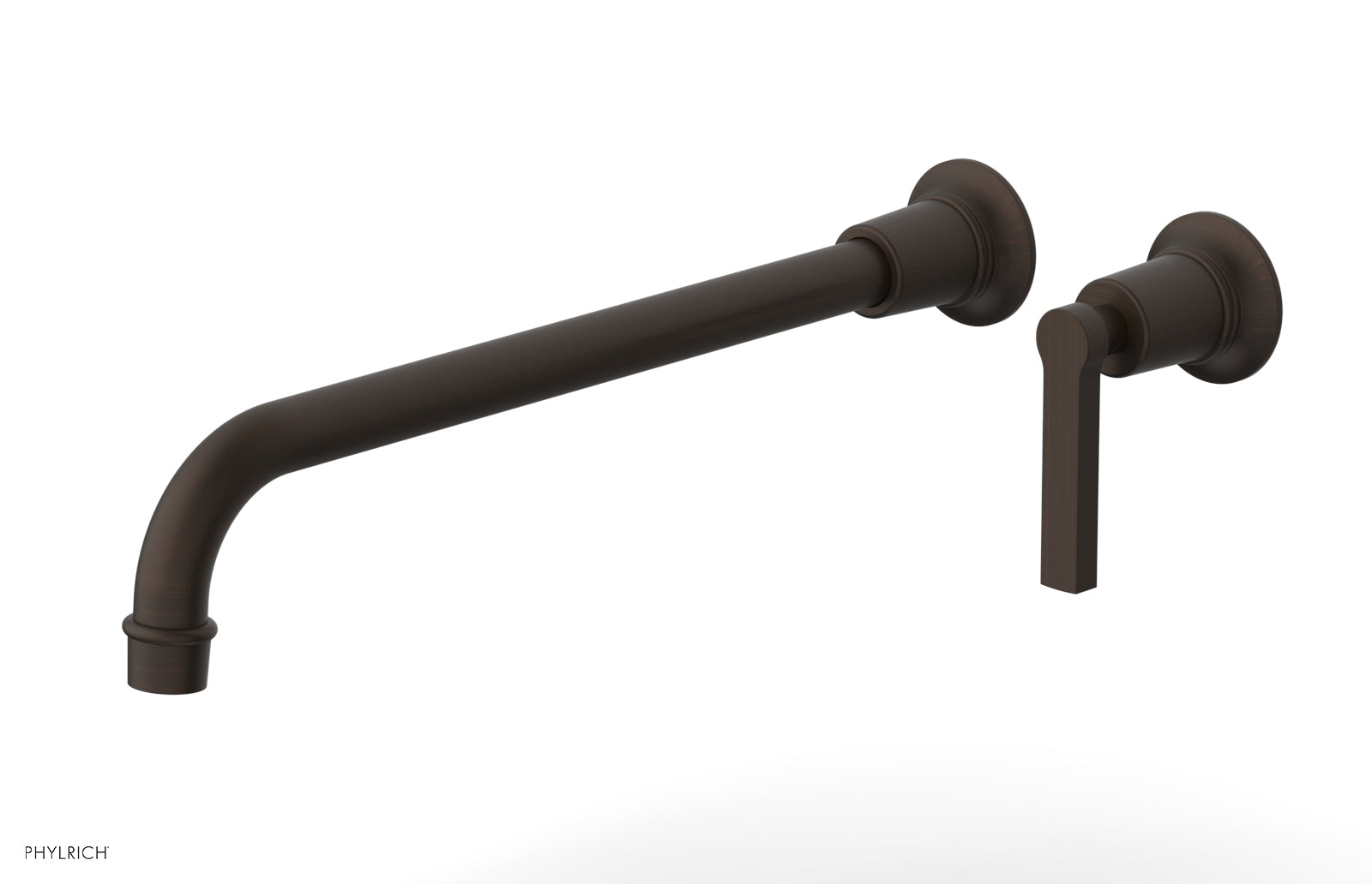 Phylrich HEX MODERN 14" Single Handle Wall Lavatory Set - Lever Handle