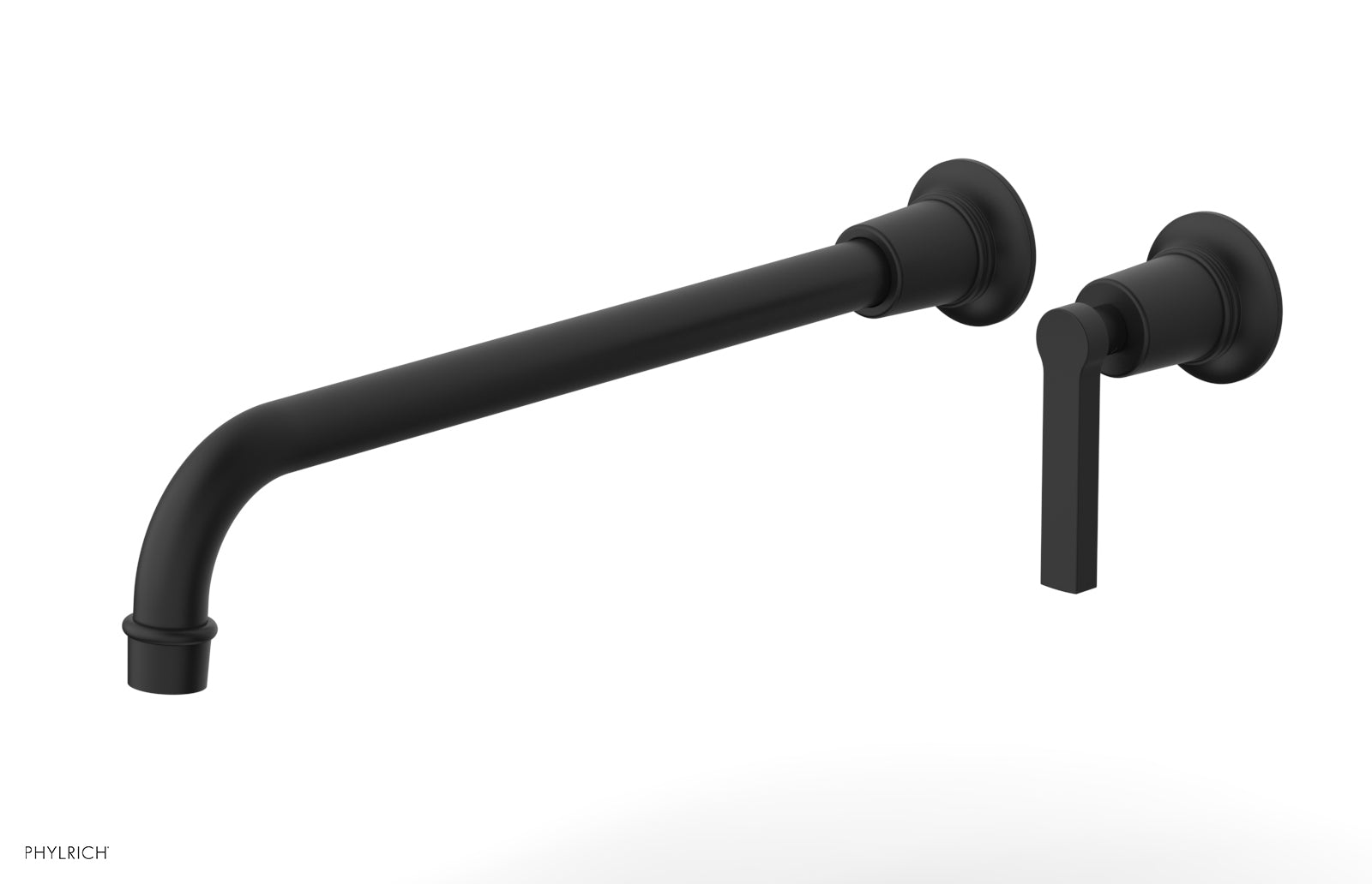 Phylrich HEX MODERN 14" Single Handle Wall Lavatory Set - Lever Handle