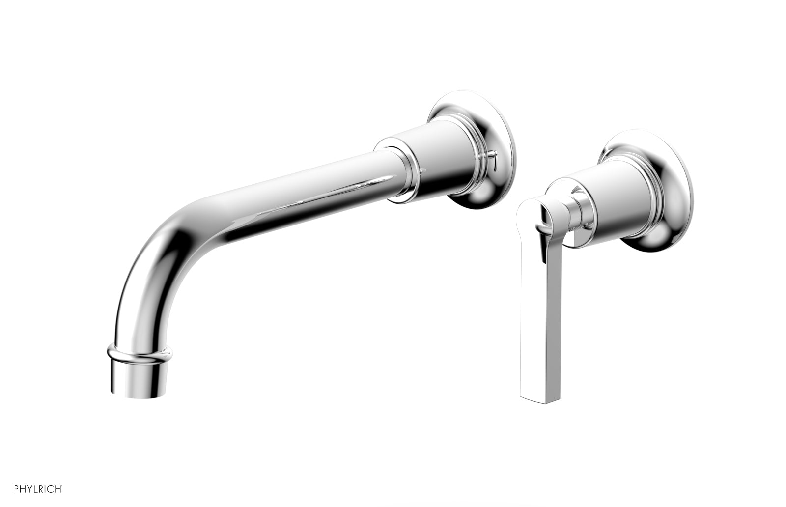 polished chrome lavatory set
