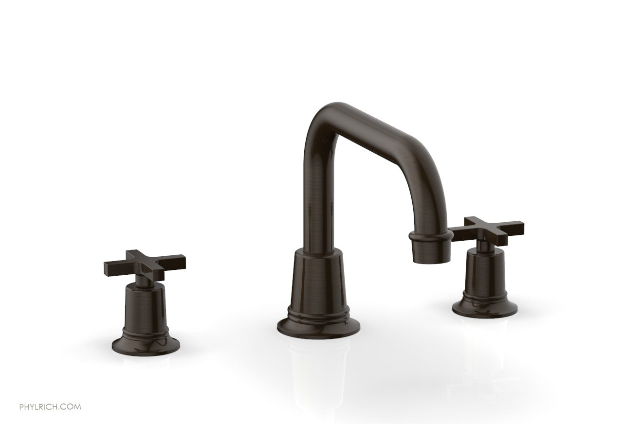 Phylrich HEX MODERN Deck Tub Set - Cross Handles