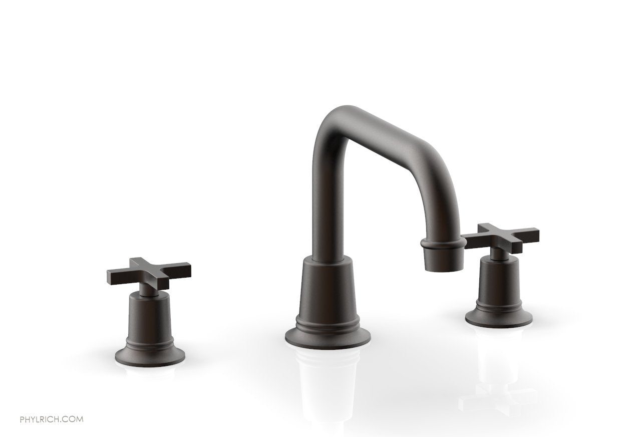 Phylrich HEX MODERN Deck Tub Set - Cross Handles