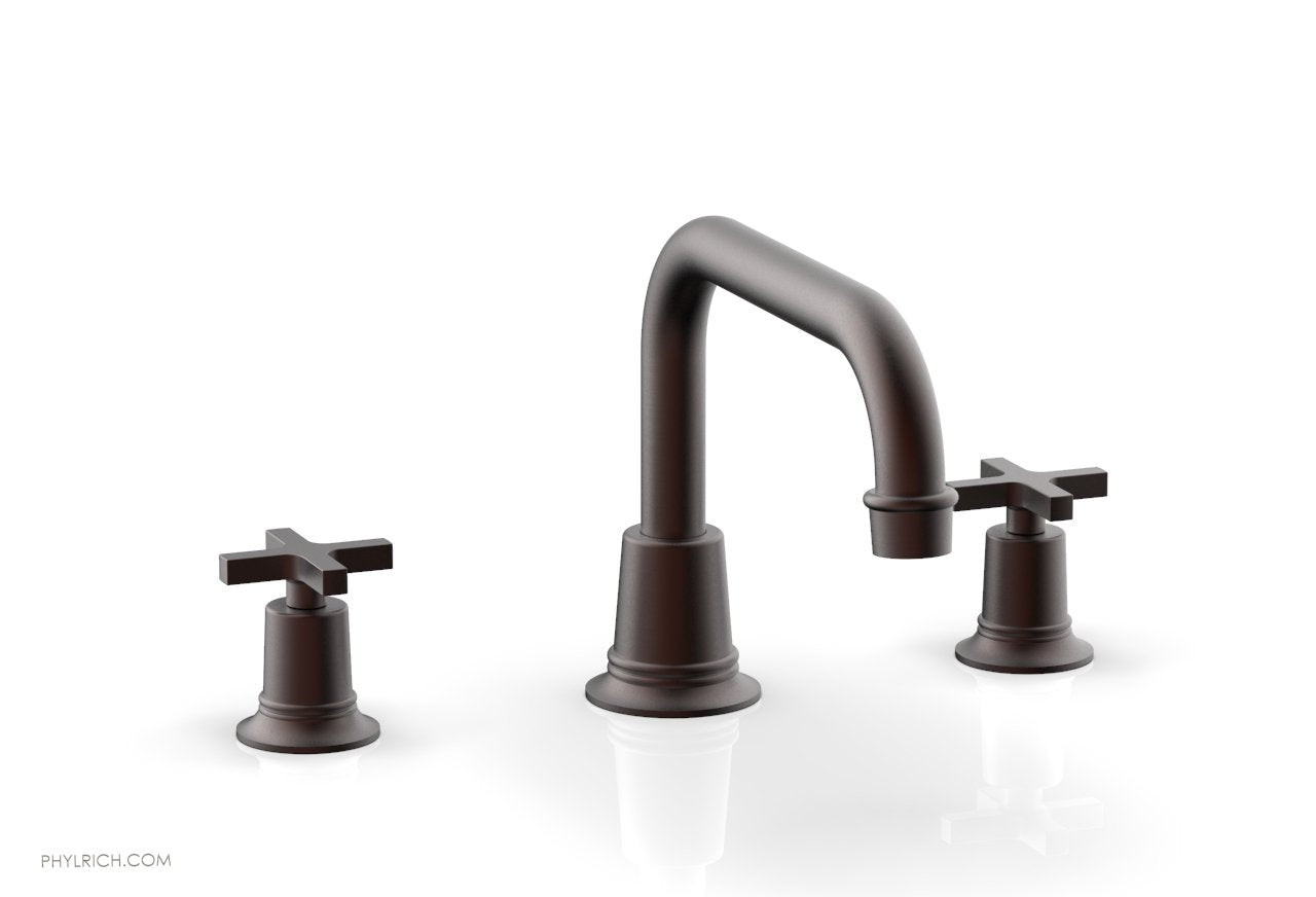 Phylrich HEX MODERN Deck Tub Set - Cross Handles