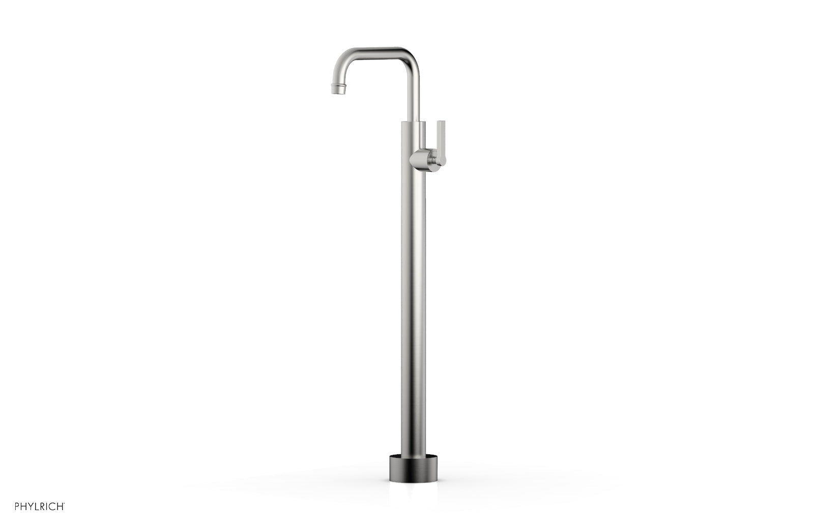 Phylrich HEX MODERN Tall Floor Mount Tub Filler - Lever Handle