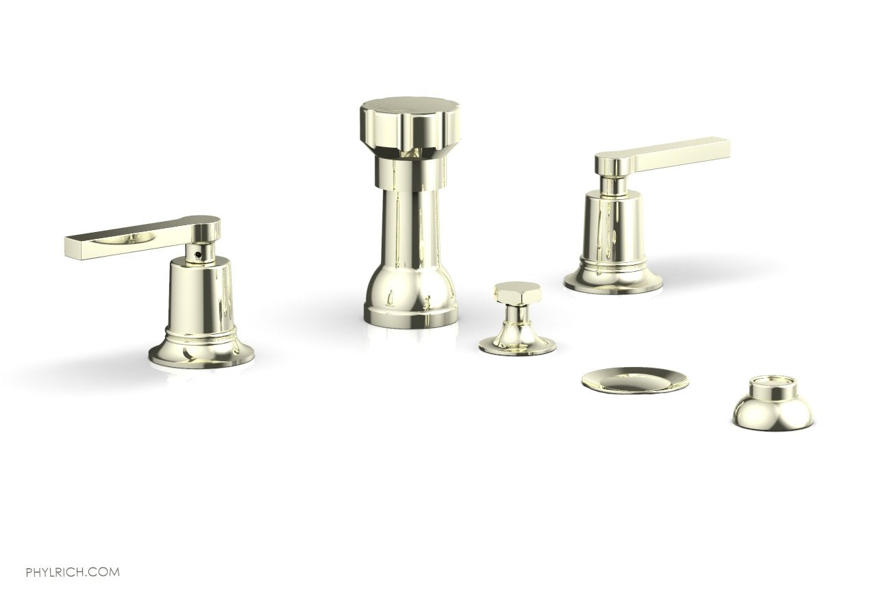 Phylrich HEX MODERN Four Hole Bidet Set - Lever Handles