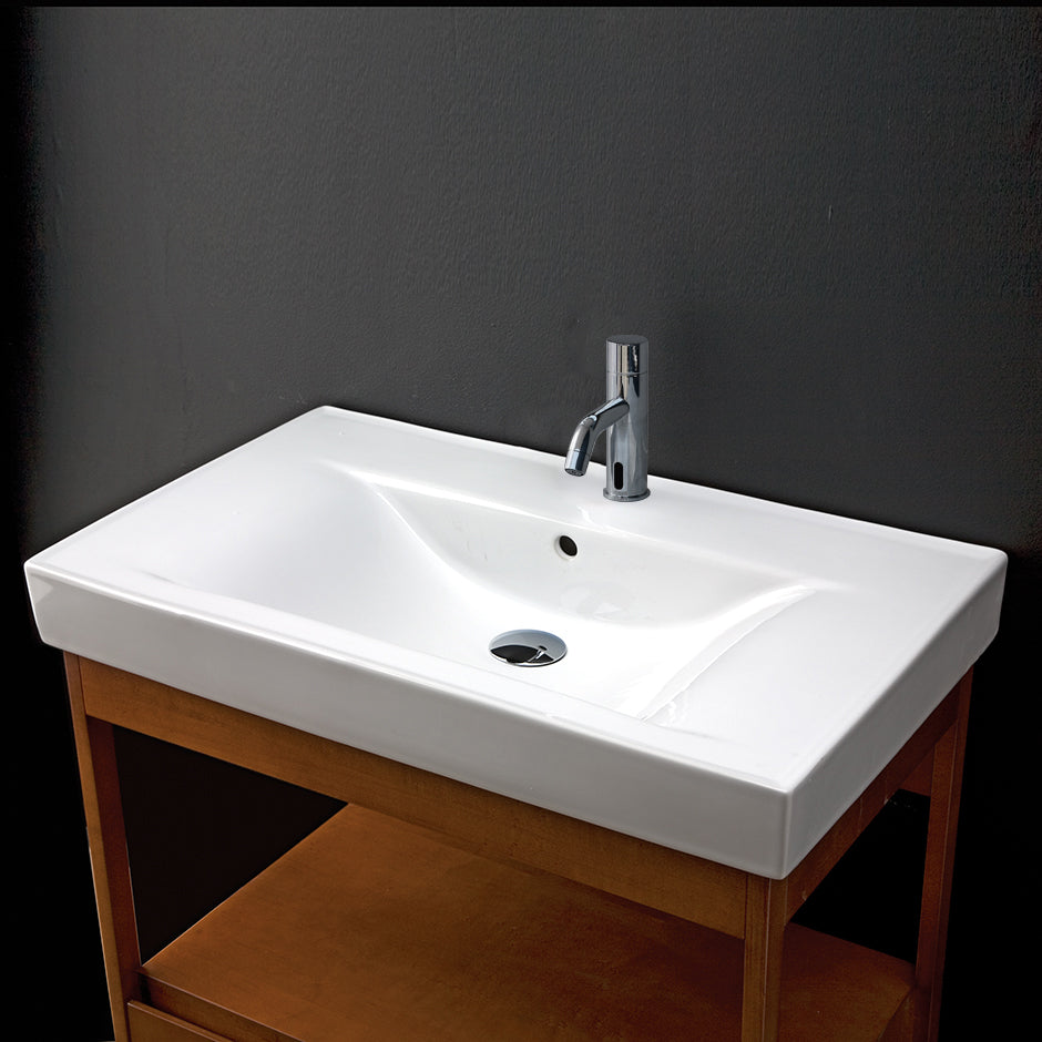 white sink