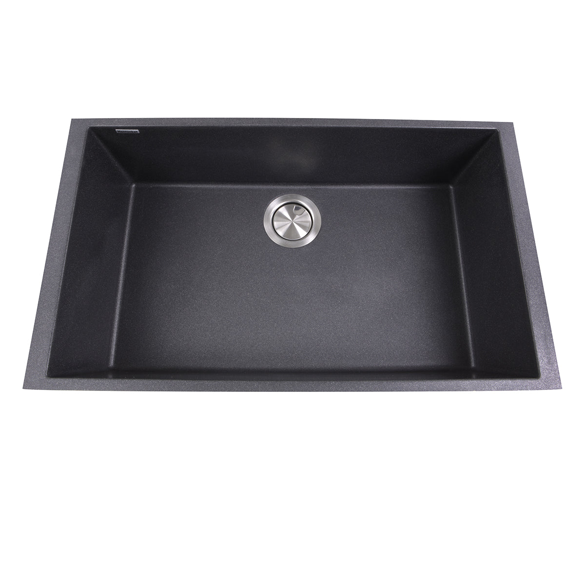 black kitchen sink