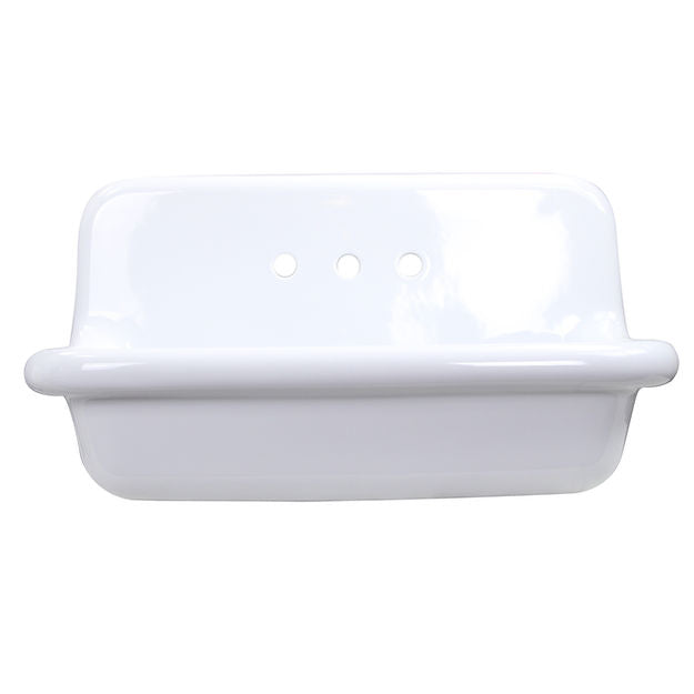 Nantucket Sinks 36 inch Victorian Collection Fireclay Utility Wallmount Bathroom Sink