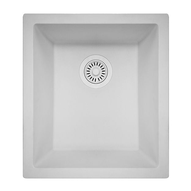 Nantucket Sinks 18 inch Single Bowl Dualmount Granite Composite Bar-Prep sink