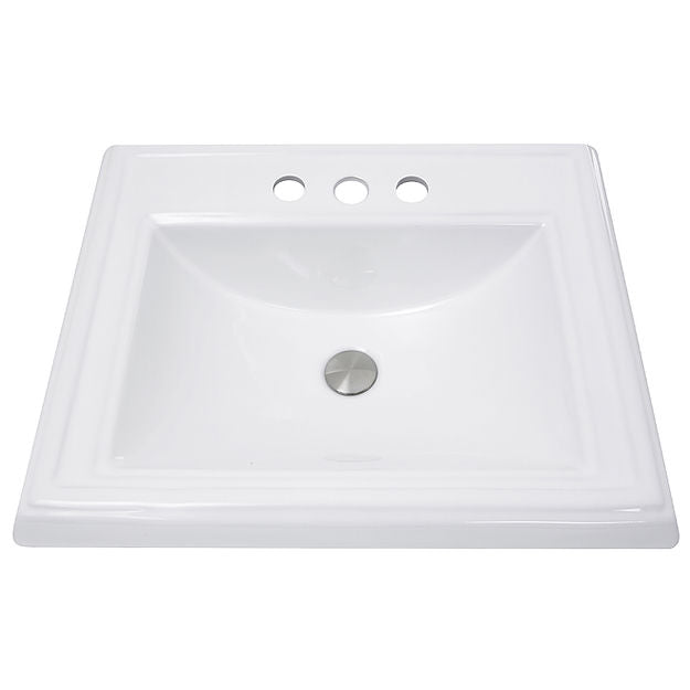 white bathroom sink