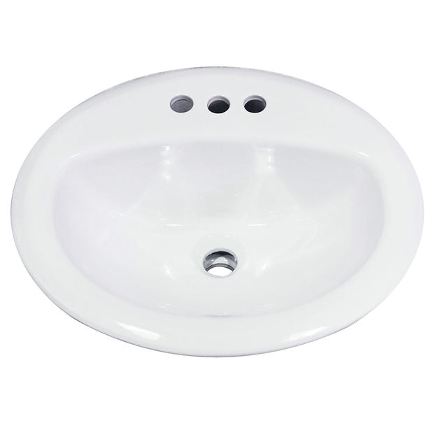 white bathroom sink