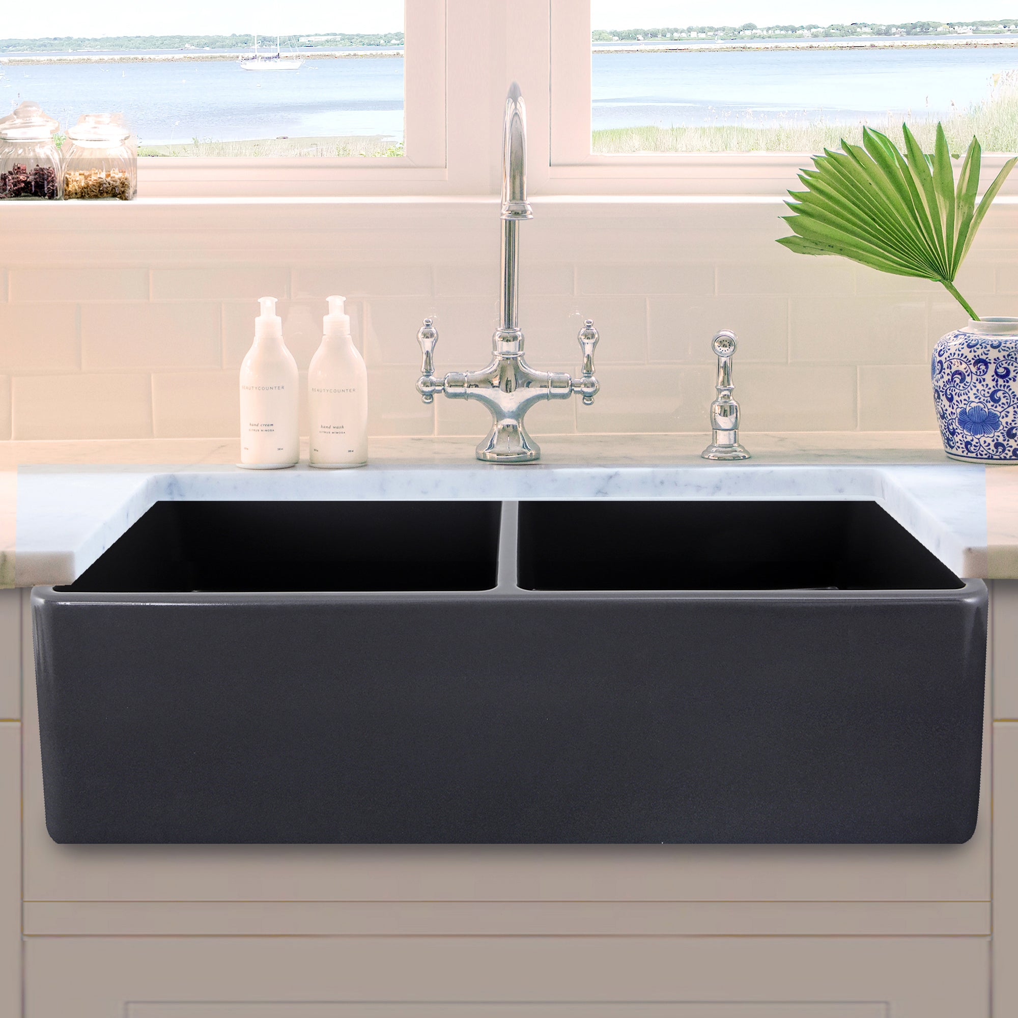 grey kitchen sink
