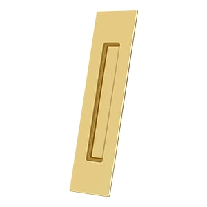 Deltana 10" x 2-1/4" x 1/2" Rectangular Solid Brass Flush Pull