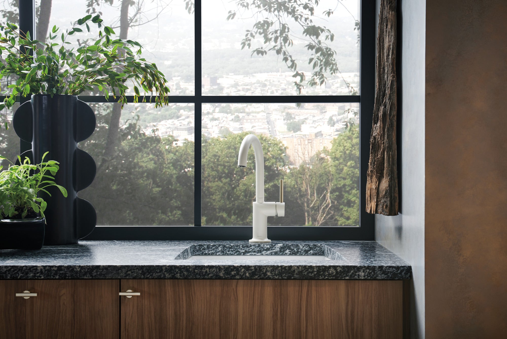 matte white bar faucet