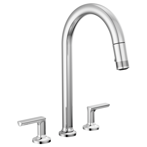 Brizo Kintsu Widespread Pull-Down Faucet with Arc Spout - Less Handles