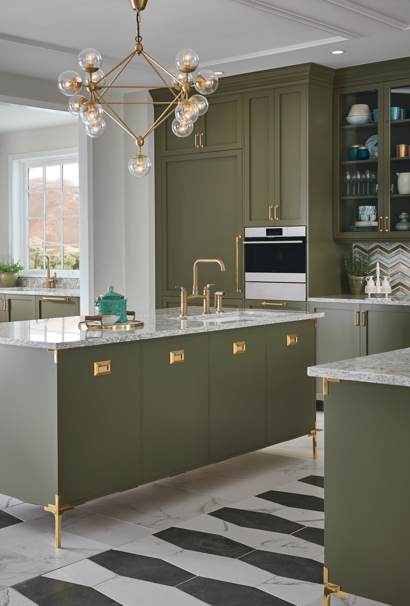 luxe gold bridge faucet