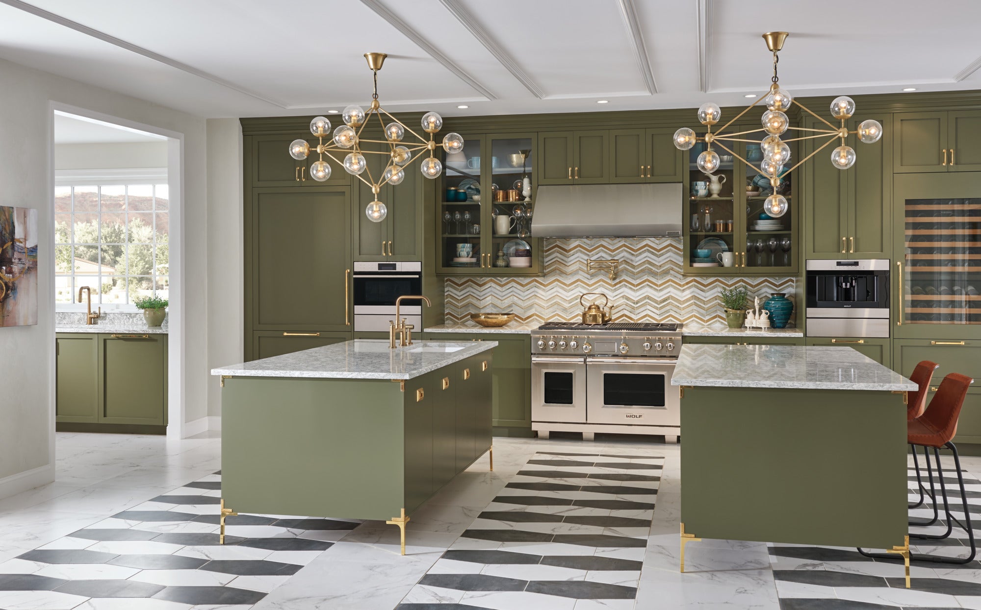 luxe gold bridge faucet