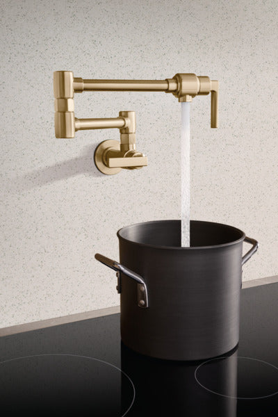 Brizo Kintsu Wall Mount Pot Filler with Lever Handle