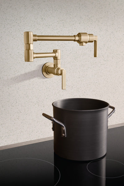 Brizo Kintsu Wall Mount Pot Filler with Lever Handle