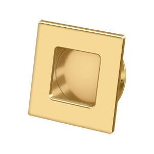 Deltana 2-3/4" x 2-3/4" Square Solid Brass Flush Pull