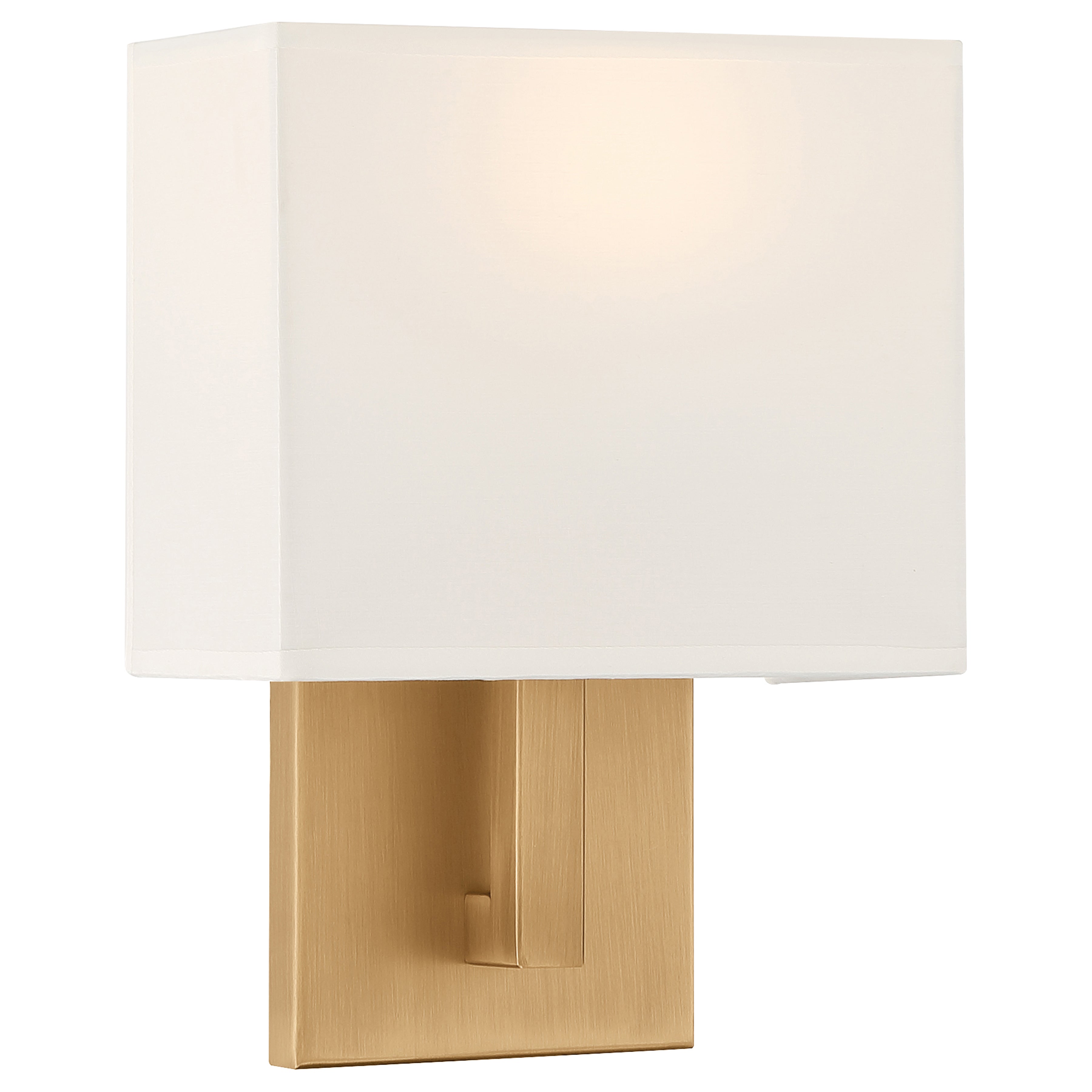 antique brushed brass 1 light led wall sconce