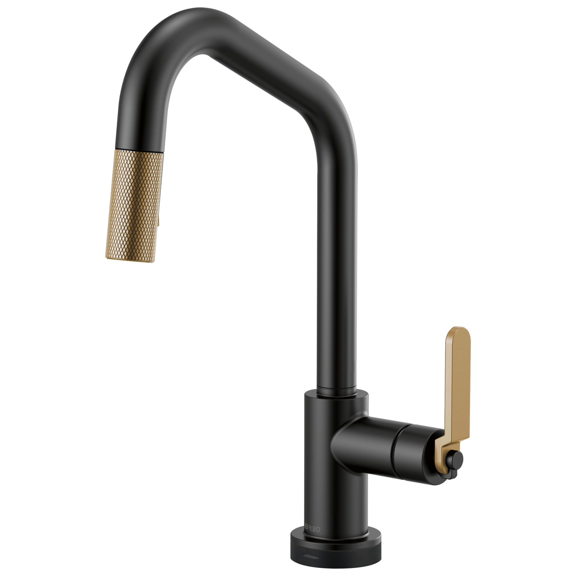 matte black / luxe gold kitchen faucet